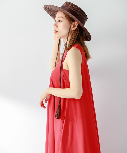 美品Sonny Labelサニーレーベル24SSきれい色Aラインカットワンピース 美品Sonny Labelサニーレーベル24SSきれい色Aラインカット
