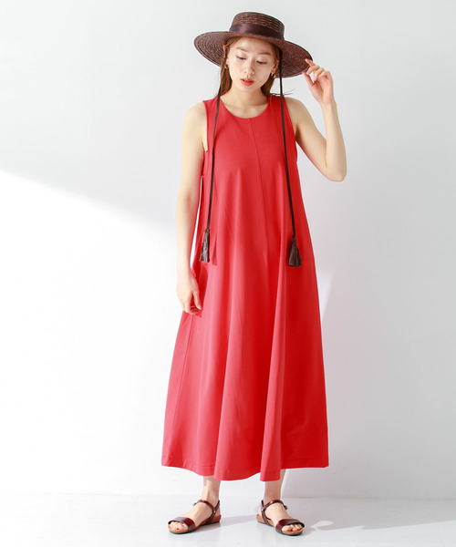 URBAN RESEARCH Sonny Label（アーバンリサーチサニーレーベル）の「Aラインカットワンピース（ワンピース・レディース・ネイビー/レッド/ブラック・FREE）」の21枚目の写真