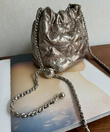 DouDou | 【WEB限定】ギャザーメタリックキルト(ショルダーバッグ)