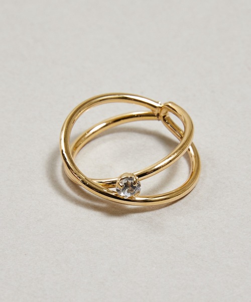 Zoule（ゾーラ）の「Zoule ゾーラ：crostone　リング（リング・レディース・シルバー/ゴールド・FREE）」の3枚目の写真