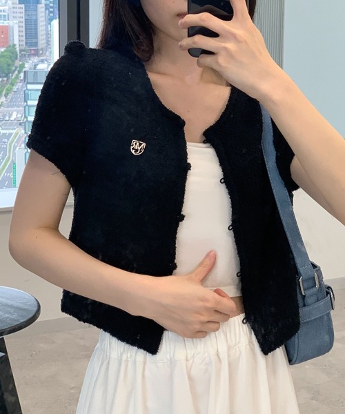 MAGPIEROBIN（マグパイロビン）の「MAGPIE ROBIN／TENDER カーディガン（カーディガン/ボレロ・レディース・ブラック/ライトブルー/アイボリー・FREE）」の20枚目の写真