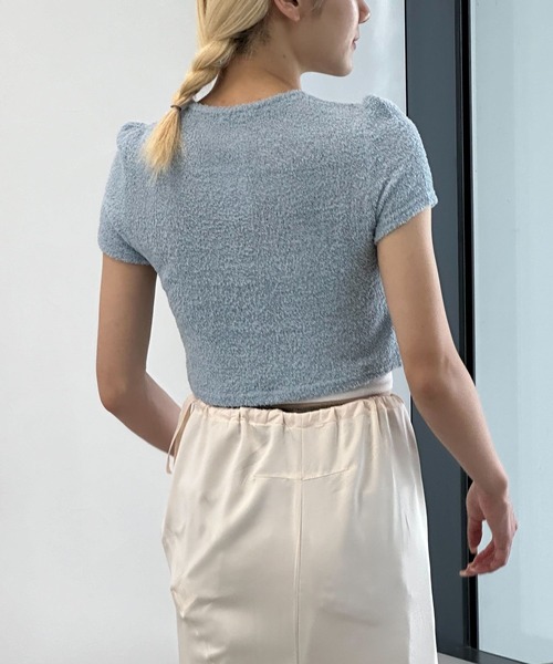 MAGPIEROBIN（マグパイロビン）の「MAGPIE ROBIN／TENDER カーディガン（カーディガン/ボレロ・レディース・ブラック/ライトブルー/アイボリー・FREE）」の10枚目の写真