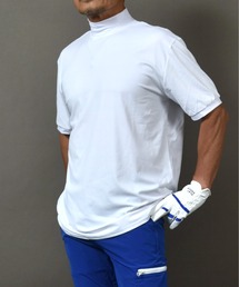 COMON＋（コモンプラス）の「DRY素材ストレッチ半袖モックネックゴルフシャツ（Tシャツ/カットソー）」