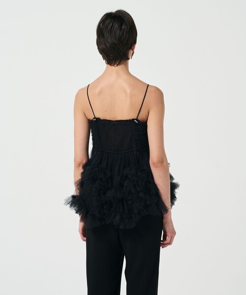 GRACE CONTINENTAL（グレースコンチネンタル）の「チュールフリルキャミソール（キャミソール・レディース・グレー/ブラック・36）」の13枚目の写真