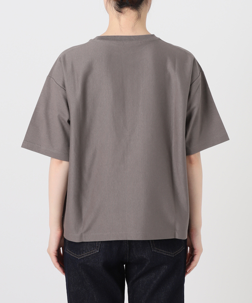 SLOBE IENA（スローブイエナ）の「BASIC BIG TEE -汗ジミ防止-（Tシャツ/カットソー・レディース・ピンク/チャコールグレー/ホワイト/ベージュ・FREE）」の13枚目の写真