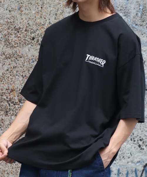 ワンポイント刺繍Tシャツ【THRASHER/スラッシャー】