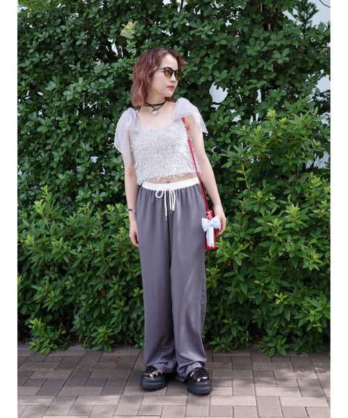 JUMELLE(ジュメロ)の「easy pants【低身長~高身長】(スラックス・レディース・グレー・FREE)」の10枚目の写真