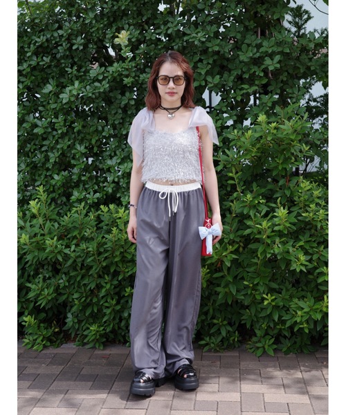 JUMELLE(ジュメロ)の「easy pants【低身長~高身長】(スラックス・レディース・グレー・FREE)」の11枚目の写真