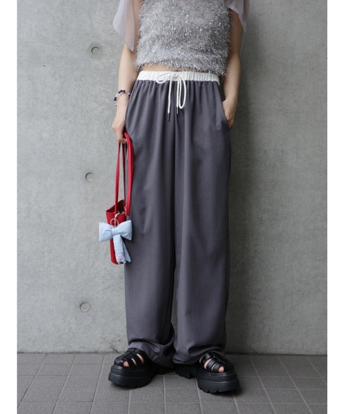 JUMELLE(ジュメロ)の「easy pants【低身長~高身長】(スラックス・レディース・グレー・FREE)」の12枚目の写真