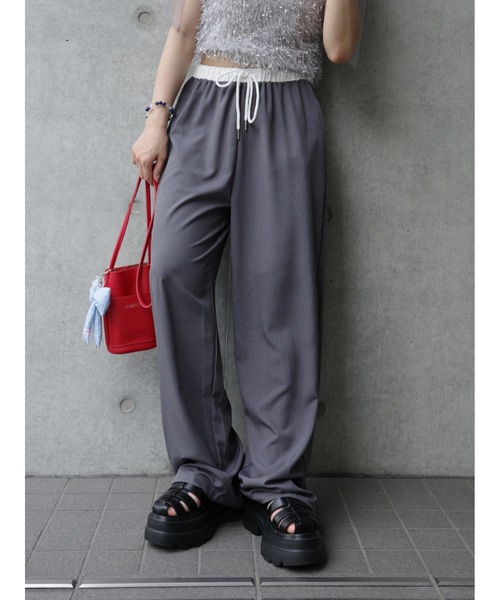 JUMELLE(ジュメロ)の「easy pants【低身長~高身長】(スラックス・レディース・グレー・FREE)」の13枚目の写真