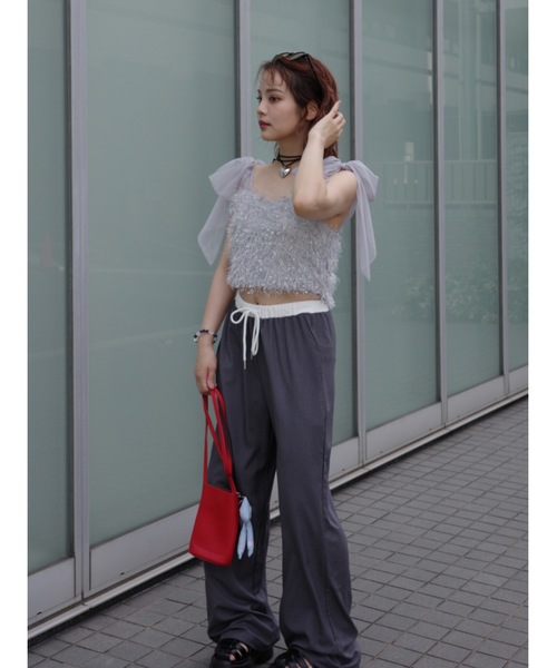 JUMELLE(ジュメロ)の「easy pants【低身長~高身長】(スラックス・レディース・グレー・FREE)」の14枚目の写真