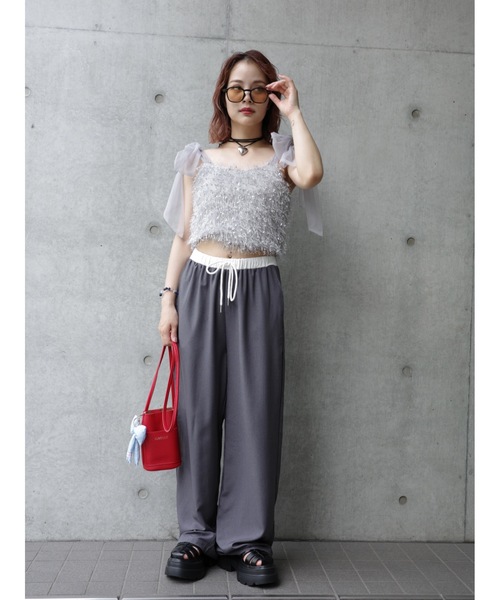 JUMELLE(ジュメロ)の「easy pants【低身長~高身長】(スラックス・レディース・グレー・FREE)」の15枚目の写真