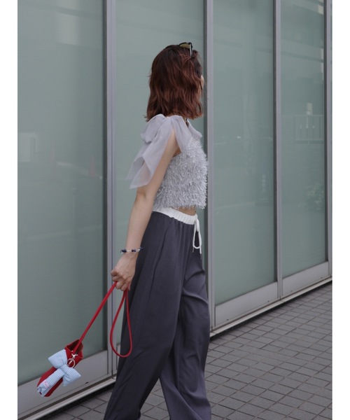 JUMELLE(ジュメロ)の「easy pants【低身長~高身長】(スラックス・レディース・グレー・FREE)」の18枚目の写真