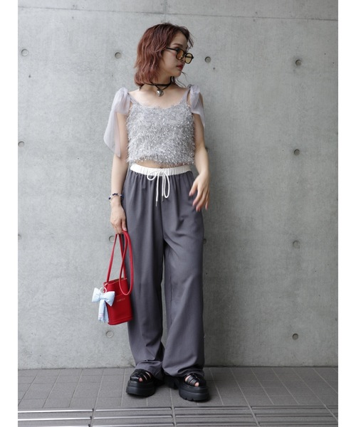 JUMELLE(ジュメロ)の「easy pants【低身長~高身長】(スラックス・レディース・グレー・FREE)」の19枚目の写真