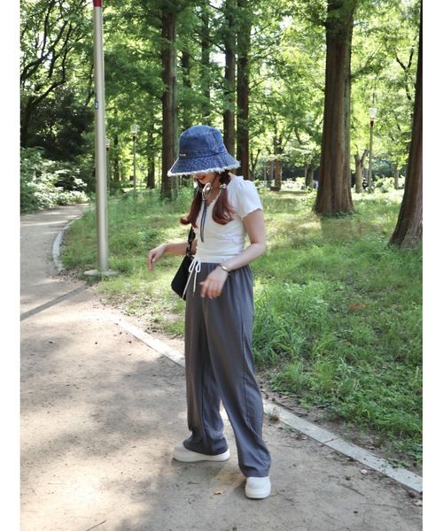 JUMELLE(ジュメロ)の「easy pants【低身長~高身長】(スラックス・レディース・グレー・FREE)」の20枚目の写真
