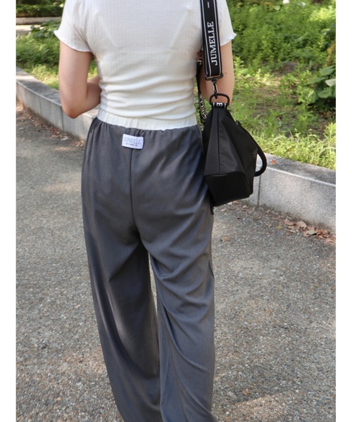 JUMELLE(ジュメロ)の「easy pants【低身長~高身長】(スラックス・レディース・グレー・FREE)」の6枚目の写真