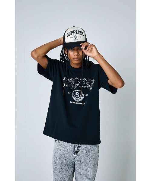 SUPPLIER(サプライヤー)の「キャップ|Cross College Logo Mesh Cap|SUPPLIER|公式通販(キャップ・メンズ・ブラック・FREE)」の5枚目の写真