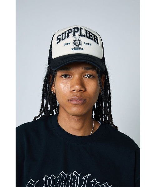 SUPPLIER(サプライヤー)の「キャップ|Cross College Logo Mesh Cap|SUPPLIER|公式通販(キャップ・メンズ・ブラック・FREE)」の6枚目の写真