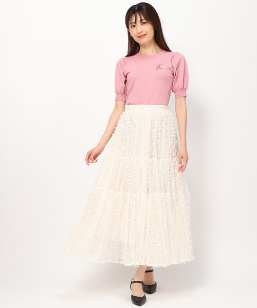 MISCH MASCH(ミッシュマッシュ)の「リボンチュールスカート/MM437204(スカート・レディース・ブラック/アイボリー・フリ-)」の15枚目の写真