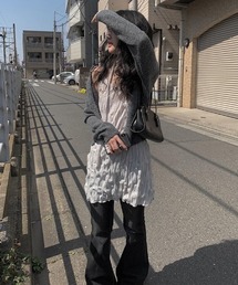 anyonemore | マフラー付きクリンクルキャミワンピースセット(ワンピース)