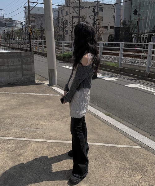 anyonemore(エニワンモア)の「マフラー付きクリンクルキャミワンピースセット(ワンピース・レディース・ホワイト・FREE)」の4枚目の写真