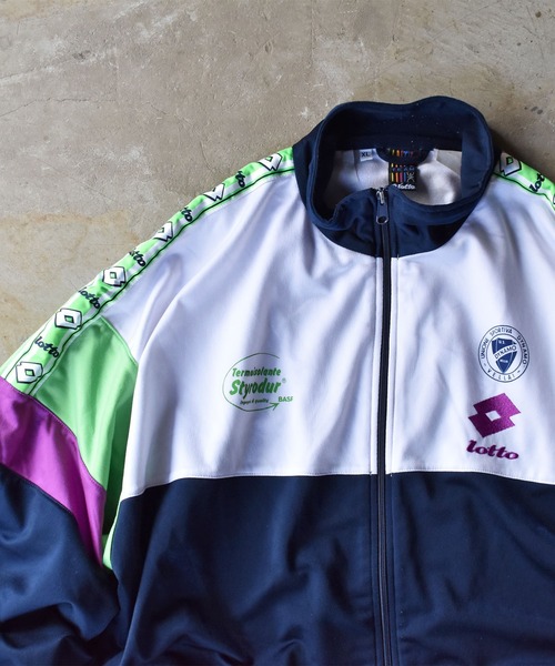 VINTAGE（ヴィンテージ）の「【ヴィンテージ古着】LOTTO ジャージ トラックジャケット（ジャージ・メンズ・ネイビー・X-LARGE）」の6枚目の写真