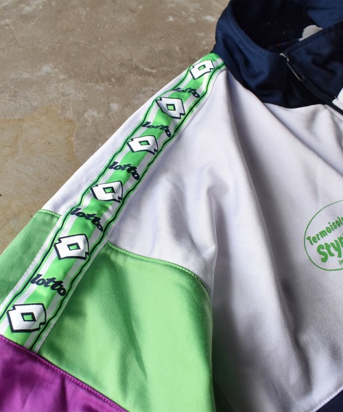 VINTAGE（ヴィンテージ）の「【ヴィンテージ古着】LOTTO ジャージ トラックジャケット（ジャージ・メンズ・ネイビー・X-LARGE）」の5枚目の写真