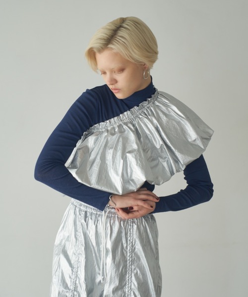 Happy John(ハッピージョン)の「multiway balloon bustier/マルチウェイバルーンビスチェ(ベスト・レディース・シルバー/ブラック・FREE)」の15枚目の写真