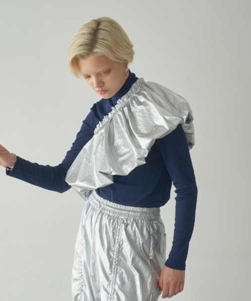 Happy John(ハッピージョン)の「multiway balloon bustier/マルチウェイバルーンビスチェ(ベスト・レディース・シルバー/ブラック・FREE)」の16枚目の写真