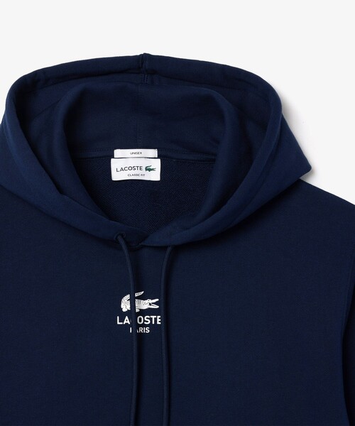 LACOSTE（ラコステ）の「裏パイル地 バックプリントスウェットパーカー（パーカー・メンズ・オフホワイト/ワイン/ダークネイビー/ライトブルー/ブラック/オリーブ・L/M/S/XS/XL）」の11枚目の写真