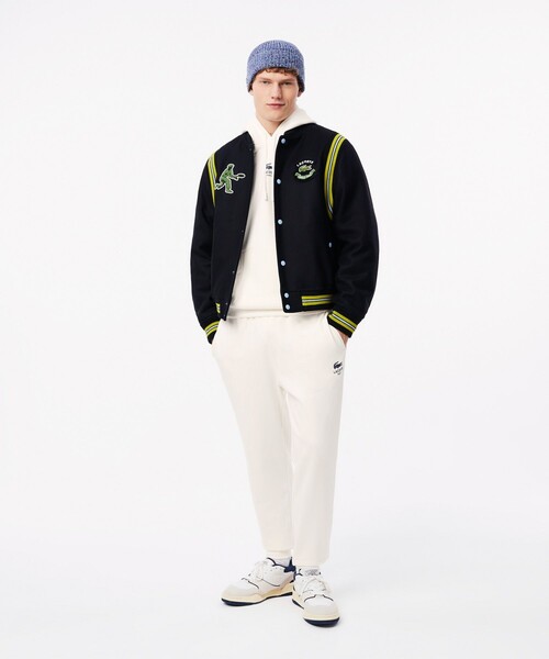 LACOSTE（ラコステ）の「裏パイル地 バックプリントスウェットパーカー（パーカー・メンズ・オフホワイト/ワイン/ダークネイビー/ライトブルー/ブラック/オリーブ・L/M/S/XS/XL）」の19枚目の写真