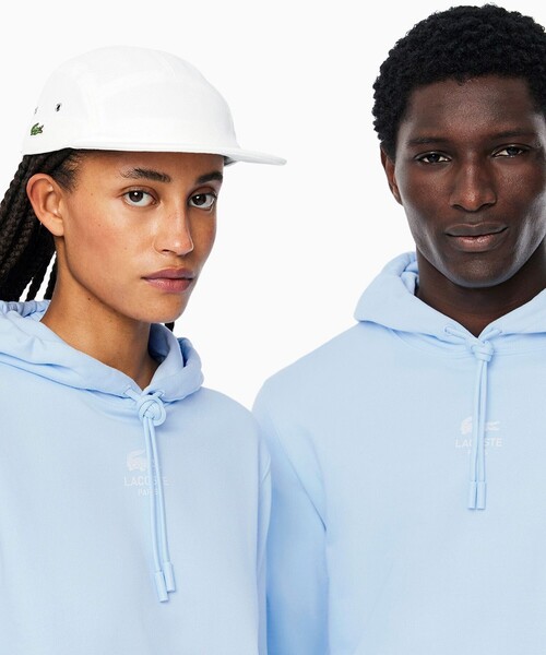 LACOSTE（ラコステ）の「裏パイル地 バックプリントスウェットパーカー（パーカー・メンズ・オフホワイト/ワイン/ダークネイビー/ライトブルー/ブラック/オリーブ・L/M/S/XS/XL）」の21枚目の写真