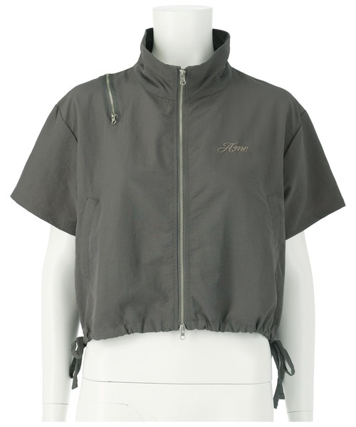 ANAP GｉRL（アナップガール）の「【ティーンズライン】肩ジップ付ナイロンブルゾン（M、Lサイズ）（ブルゾン・キッズ・スミクロ/カーキ・M/L）」の18枚目の写真