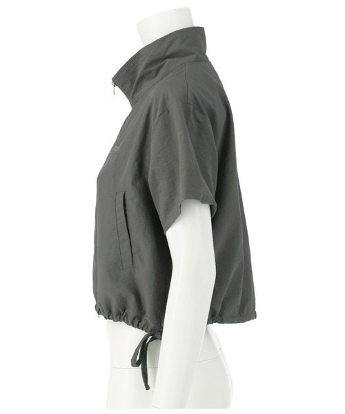 ANAP GｉRL（アナップガール）の「【ティーンズライン】肩ジップ付ナイロンブルゾン（M、Lサイズ）（ブルゾン・キッズ・スミクロ/カーキ・M/L）」の16枚目の写真