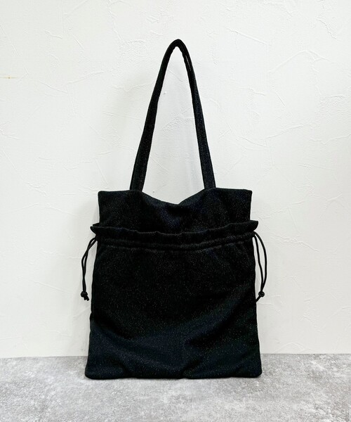 fredy emue（フレディエミュ）の「アウトポケットドロストラメトートバック（トートバッグ・レディース・ライトブルー/ブラック/シルバー・FREE）」の11枚目の写真