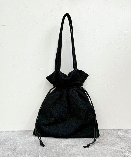 fredy emue（フレディエミュ）の「アウトポケットドロストラメトートバック（トートバッグ・レディース・ライトブルー/ブラック/シルバー・FREE）」の10枚目の写真