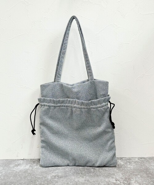 fredy emue（フレディエミュ）の「アウトポケットドロストラメトートバック（トートバッグ・レディース・ライトブルー/ブラック/シルバー・FREE）」の9枚目の写真