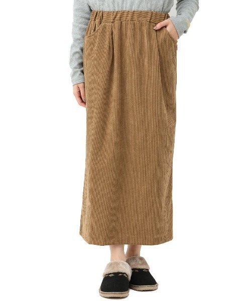 チチカカ(チチカカ)の「コーデュロイナロースカート(スカート・レディース・カーキ/ブラック/キャメル・FREE)」の7枚目の写真