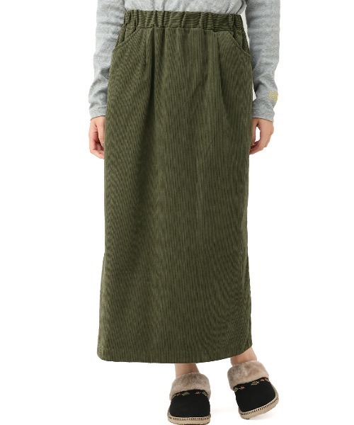 チチカカ(チチカカ)の「コーデュロイナロースカート(スカート・レディース・カーキ/ブラック/キャメル・FREE)」の8枚目の写真