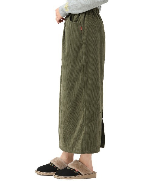 チチカカ(チチカカ)の「コーデュロイナロースカート(スカート・レディース・カーキ/ブラック/キャメル・FREE)」の10枚目の写真