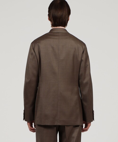 セール】ウール ヘリンボーン ダブルブレステッド6Bジャケット