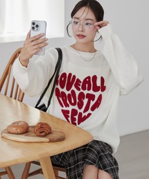 WEGO | WEGO/【24年秋冬新作】グラフィックニットBIGプルオーバー(ニット/セーター)