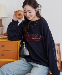 WEGO/グラフィックニットBIGプルオーバー