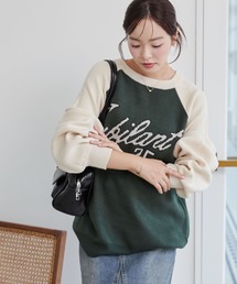 WEGO/グラフィックニットBIGプルオーバー