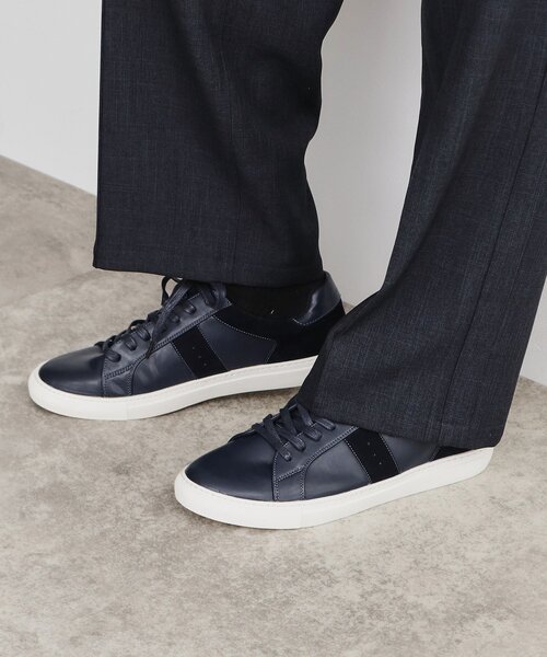 THE SHOP TK （ザ ショップ ティーケー ）の「◆レザー調シューレーススニーカー（ドレスシューズ・メンズ・ホワイト系7/ブラック系4/ブラック系その他5/ネイビー系4・65/75/55）」の7枚目の写真