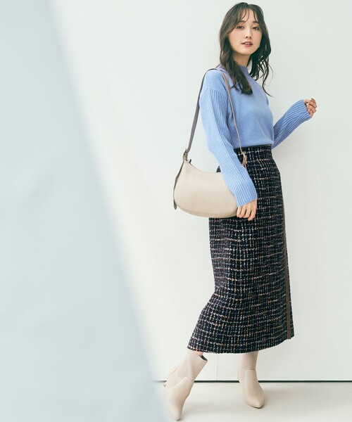 ANY SIS(エニィスィス)の「【洗える】サイドケーブルアンゴラブレンド ニット(ニット/セーター・レディース・ローズ系/アイボリー系/グレー系/ブルー系・4)」の11枚目の写真