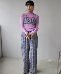SANSeLF | チェックブラパンツセットアップ【SANSeLF】sanw24a029(その他パンツ)