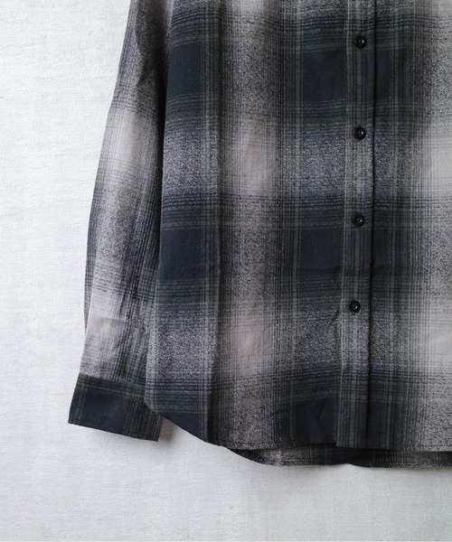 SHAKA WeAR(シャカウェア)の「【SHAKA Wear】PLAID FLANNEL OVERSHIRT / プレイド フランネル オーバーシャツ(シャツ/ブラウス・メンズ・ブルー系その他/ブラック系その他/ブラウン系その他/ネイビー系・LARGE)」の7枚目の写真