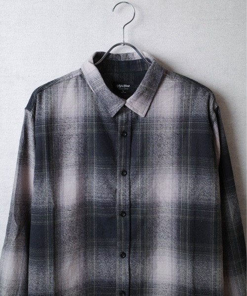 SHAKA WeAR(シャカウェア)の「【SHAKA Wear】PLAID FLANNEL OVERSHIRT / プレイド フランネル オーバーシャツ(シャツ/ブラウス・メンズ・ブルー系その他/ブラック系その他/ブラウン系その他/ネイビー系・LARGE)」の8枚目の写真