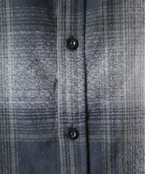 SHAKA WeAR(シャカウェア)の「【SHAKA Wear】PLAID FLANNEL OVERSHIRT / プレイド フランネル オーバーシャツ(シャツ/ブラウス・メンズ・ブルー系その他/ブラック系その他/ブラウン系その他/ネイビー系・LARGE)」の9枚目の写真